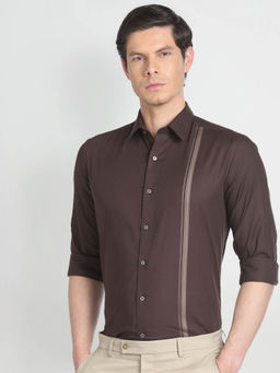 Arrow Newyork - Vertical Stripe Twill Formal Shirt