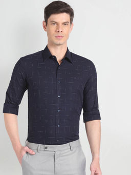 Arrow - Windowpane Check Twill Shirt