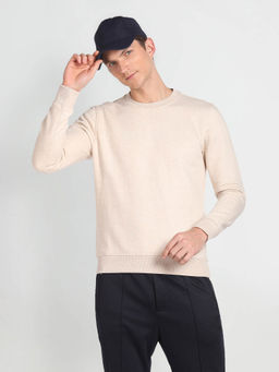 Arrow Newyork - Heathered Crew Neck Sweatshirt