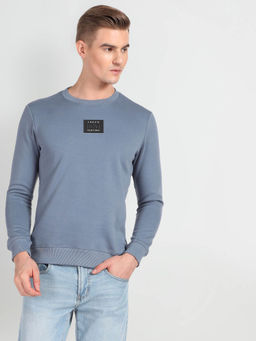 Arrow Newyork - Contrast Logo Solid Sweatshirt