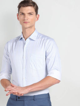 Arrow - Tartan Check Manhattan Slim Fit Shirt