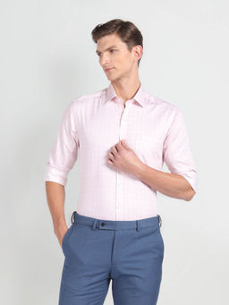 Arrow - Tartan Check Manhattan Slim Fit Shirt