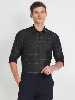 Arrow - Horizontal Stripe Cotton Shirt