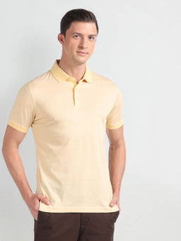 Arrow - Geometric Print Cotton Mercerized Polo Shirt