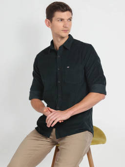 Arrow Sports - Solid Corduroy Shirt