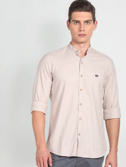 Arrow Sports - Mandarin Collar Manhattan Slim Fit Shirt