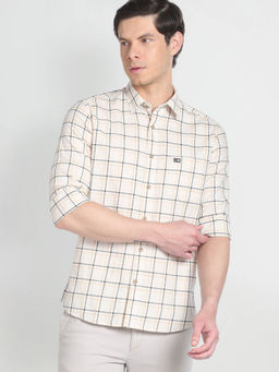 Arrow Sports - Pure Cotton Plaid Check Shirt