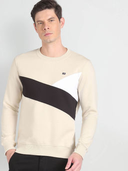 Arrow Sports - Panelled Colour Block Sweatshirt