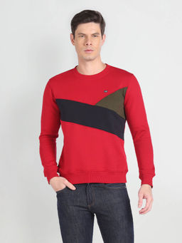 Arrow Sports - Panelled Colour Block Sweatshirt