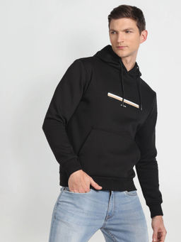 Arrow Sports - Solid Kangaroo Pocket Hooded Sweatshirt