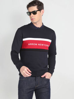 Arrow Sports - Panelled Colour Block Sweatshirt