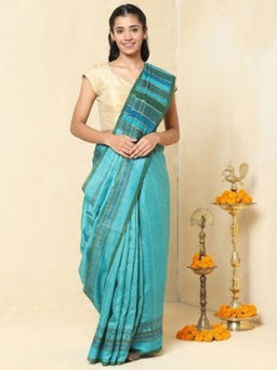 Fabindia - Silk Tussar Printed Khari Sari