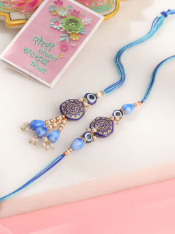 NVR - Blue Thread Rakhi and Lumba