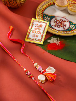 NVR - Pink Thread Rakhi and Lumba