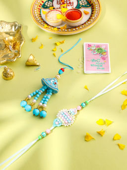 NVR - Blue Thread Rakhi and Lumba