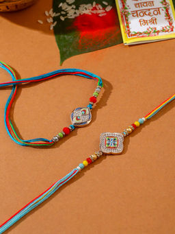 NVR - Multi-Color Thread Rakhi (Pack of 2)