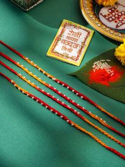 NVR - Multi-Color Thread Rakhi (Pack of 4)