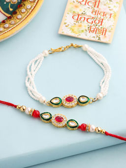 NVR - Multi-Color Thread Rakhi and Lumba