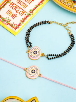 NVR - Pink Thread Rakhi and Lumba
