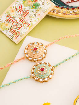 NVR - Multi-Color Thread Rakhi (Pack of 2)