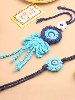 NVR - Blue Thread Rakhi and Lumba