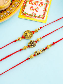 NVR - Multi-Color Thread Rakhi (Pack of 3)