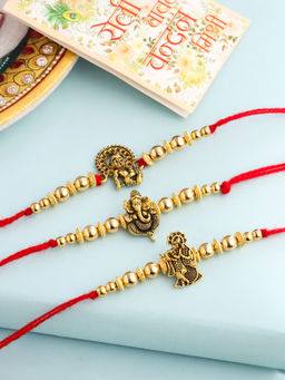 NVR - Multi-Color Thread Rakhi (Pack of 3)