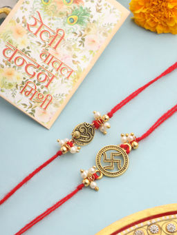 NVR - Multi-Color Thread Rakhi (Pack of 2)