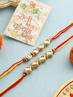 NVR - Multi-Color Thread Rakhi (Pack of 2)