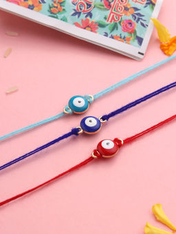 NVR - Multi-Color Thread Rakhi (Pack of 3)