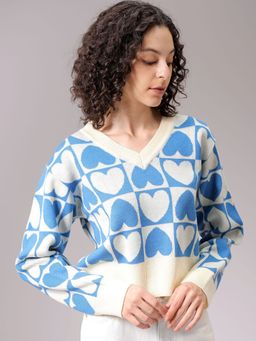 Freehand - White Loose Quirky Sweater