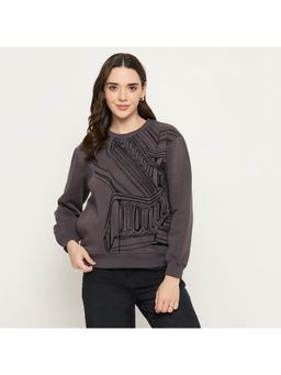 Madame - Printed Grey Sweatshirt