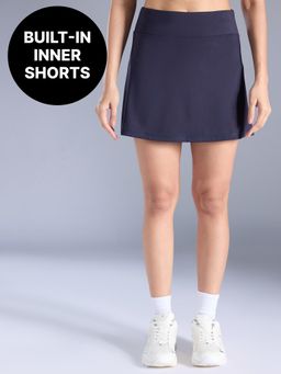 Kica - Performance Skort with Built-In Shorts for Tennis & Pickleball KIC414 Navy