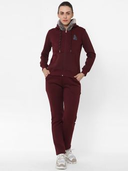 Sweet Dreams - Women Solid Track Suit (Set of 2)