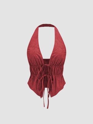 Wine Crop Top