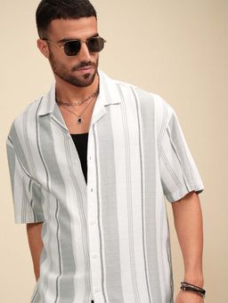 LOCOMOTIVE - Men Multi-Color Cotton Collar Neck Shirt