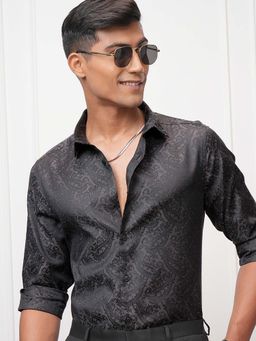 LOCOMOTIVE - Men Multi-Color Cotton Blend Collar Neck Shirt