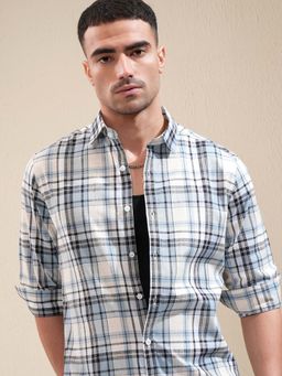 LOCOMOTIVE - Men Multi-Color Cotton Collar Neck Shirt