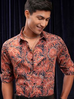 LOCOMOTIVE - Men Multi-Color Cotton Collar Neck Shirt