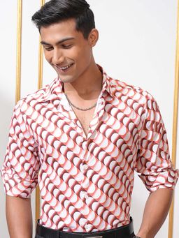 LOCOMOTIVE - Men Multi-Color Cotton Collar Neck Shirt