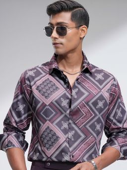 LOCOMOTIVE - Men Multi-Color Cotton Collar Neck Shirt