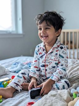 The Boo Boo Club - Pure Cotton White Printed Shirt with Pajama