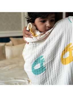 Doctor Towels - Elephant Safari 4 Layer Bamboo Baby Swaddle (0-3 Months)