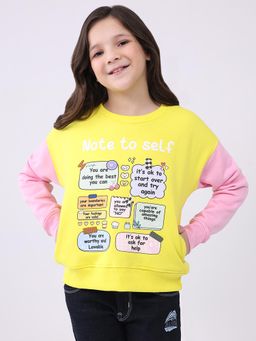 Monte Carlo - Girls Round Neck Full Sleeves Sweatshirt