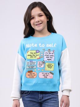 Monte Carlo - Girls Round Neck Full Sleeves Sweatshirt