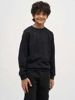 Jack & Jones Junior - Boys Black Sweatshirt