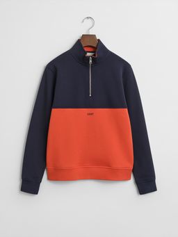 GANT - Boys Multi-Color Half-Zip Sweatshirt