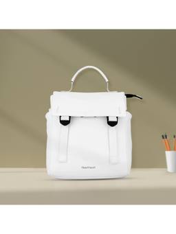Fastrack - Women Solid Optic White Backpack (M)