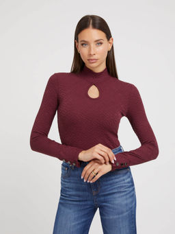 Guess - Red All Over Logo Top
