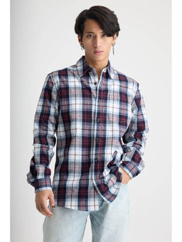 FREAKINS - Mens Multi-Color Bliss Checkered Shirt